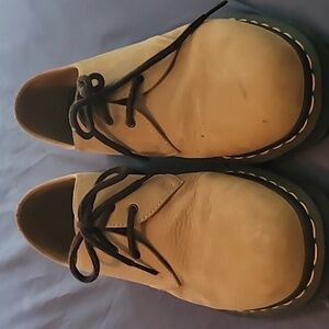 Dr.Marins Airwair tan leather men's shoes